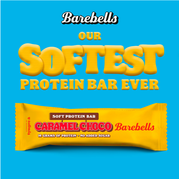 barebells soft protein bar - caremel choco